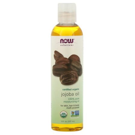 Now Foods, Soluções, com Certificação Orgânica, Óleo de Jojoba, 237 ml (8 fl oz)