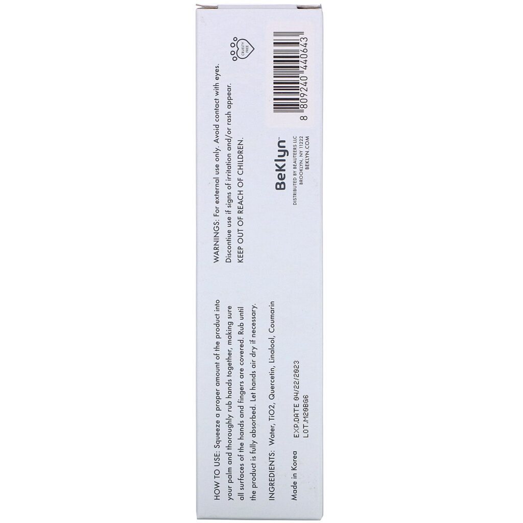 BeKLYN, Absolute Purifying Hand Gel, Alcohol-Free Hand Sanitizer, 2.02 fl oz (60 ml) - Imagem 3