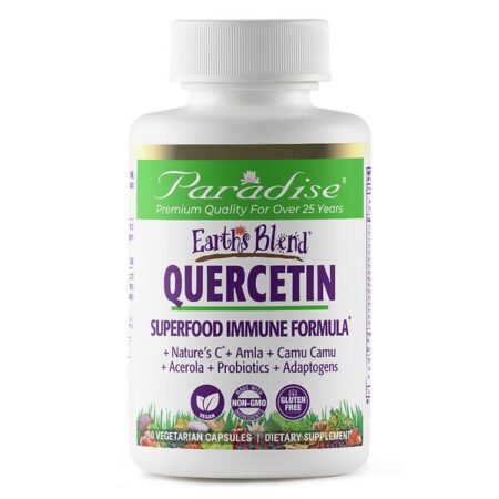 Paradise Herbs, Earth's Blend, Quercetin, Superfood Immune Formula, 90 Vegetarian Capsules