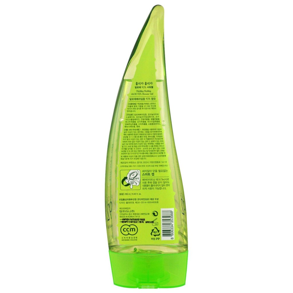 Holika Holika, Gel de Banho, Aloé 92%, 8.45 fl oz (250 ml) - Imagem 2