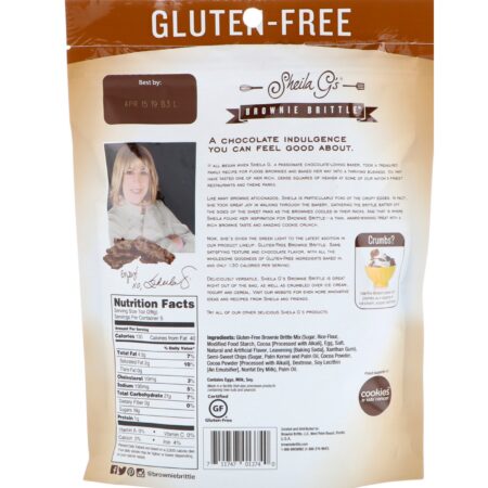 Sheila G's, Brownie Brittle, Gluten-Free, Chocolate Chip, 5 oz (142 g) - Image 2