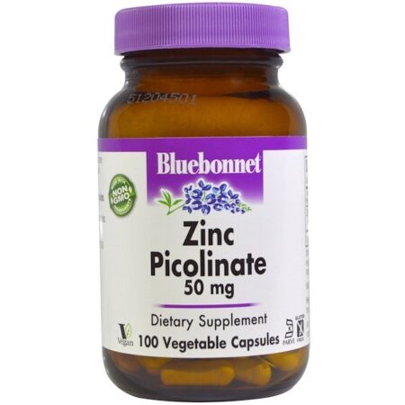 Bluebonnet Nutrition, Zinc Picolinate, 50 mg, 100 Vegetable Capsules