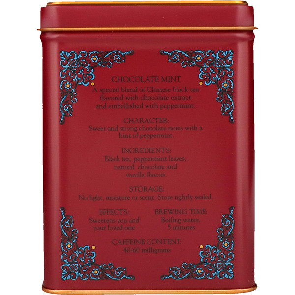 Harney & Sons, Chocolate Com Menta, 20 Sachês de Chá, 1.4 oz (40 g) - Imagem 2