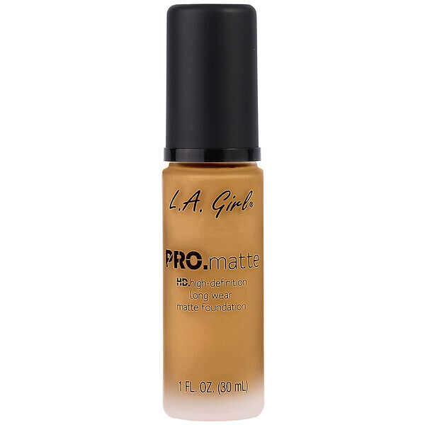 L.A. Girl, Base Pro Matte HD, mel suave, 1 fl oz (30 ml)
