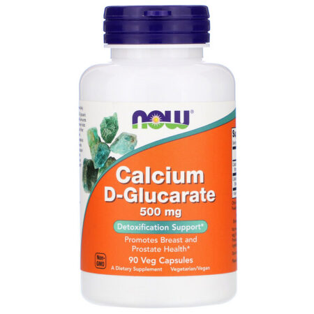 Now Foods, D-Glucarato de Cálcio, 500 mg, 90 Cápsulas Vegetais