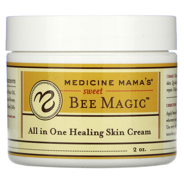 Medicine Mama's, Doce Magia da Abelha, Tramento de Pele Tudo em um Só Creme, 2 oz
