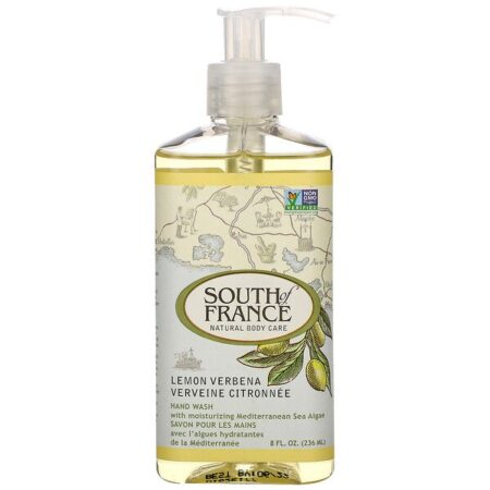 South of France, Verbena de Limão, Limpeza para Mãos com Aloe Vera Refrescante, 8 oz (236 ml)