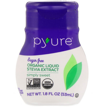 Pyure, Organic Liquid Stevia Extract, Simply Sweet, 1.8 fl oz (53 ml)