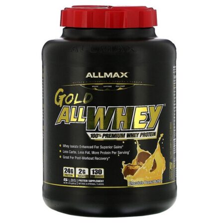 ALLMAX Nutrition, AllWhey Gold, 100% Premium Whey Protein, Chocolate Peanut Butter, 5 lbs. (2.27 kg)