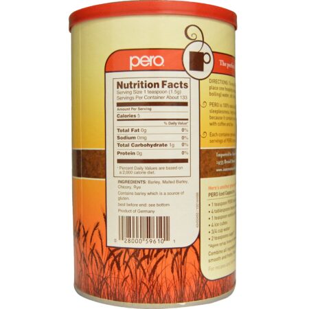 Pero, Bebida Natural Instantânea, Sem Cafeína, Original, 200 g (7 oz) - Image 2