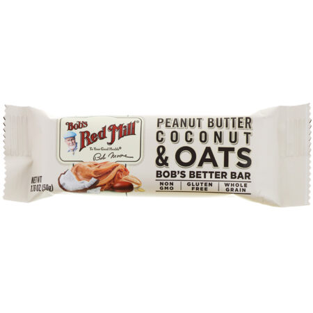 Bob's Red Mill, Bob's Better Bar, Peanut Butter Coconut & Oats, 12 Bars, 1.76 oz (50 g) Each - Image 4