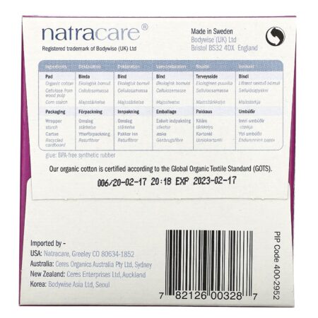 Natracare, Absorventes ultra extra orgânicos e naturais, Super, 10 absorventes - Image 2