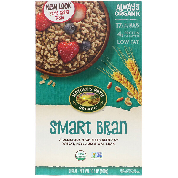Nature's Path, Farelos Organicos Smart Bran, 10,6 oz (300 g)