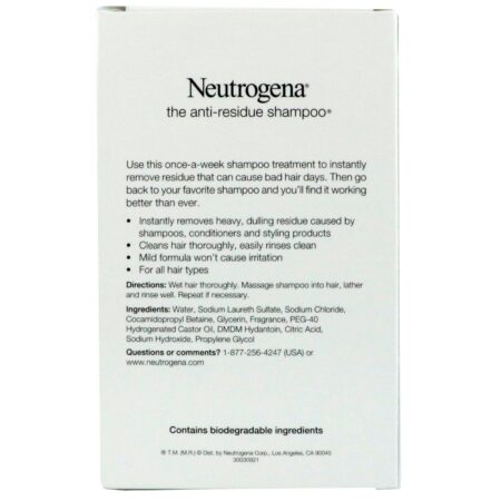 Neutrogena, Shampoo Antirresíduos, Todos os Tipos de Cabelo, 175 ml (6 fl oz) - Image 3