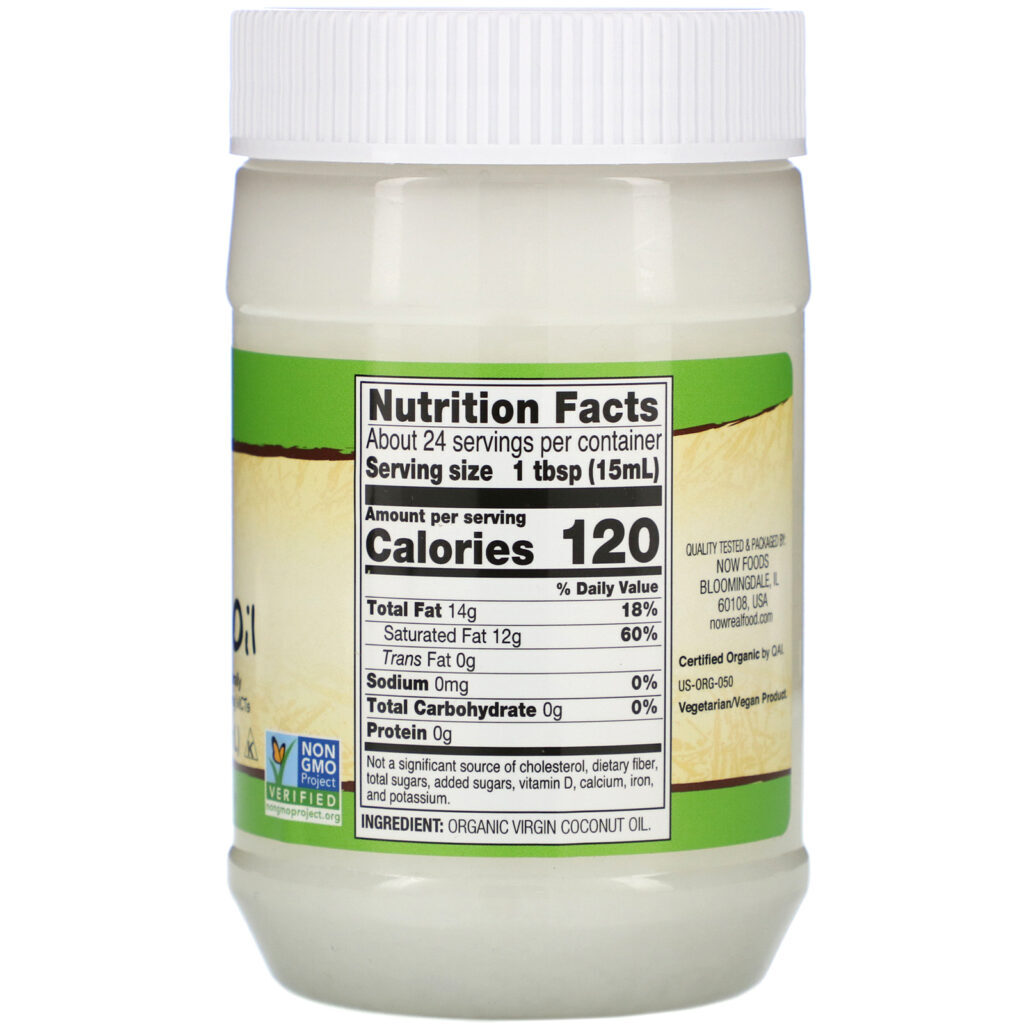 Now Foods, Real Food, Óleo de Coco Orgânico Virgem, 355 ml (12 fl oz) - Imagem 2