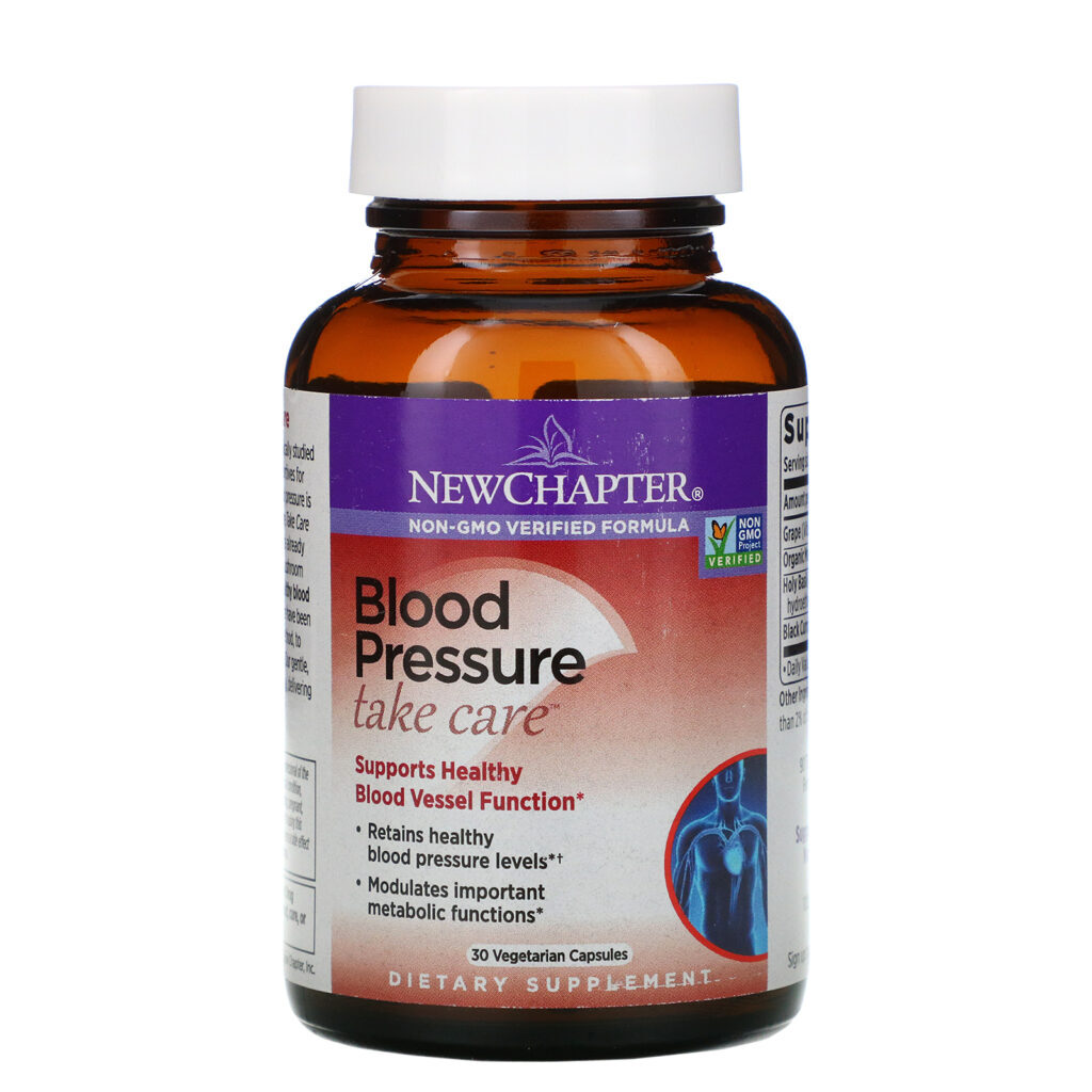 New Chapter, Blood Pressure, Take Care, 30 Vegetarian Capsules - Imagem 3
