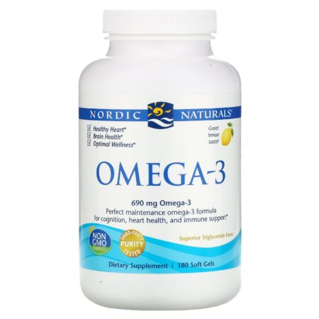 Nordic Naturals, Ômega-3, Limão, 690 mg, 180 Softgels - Image 3