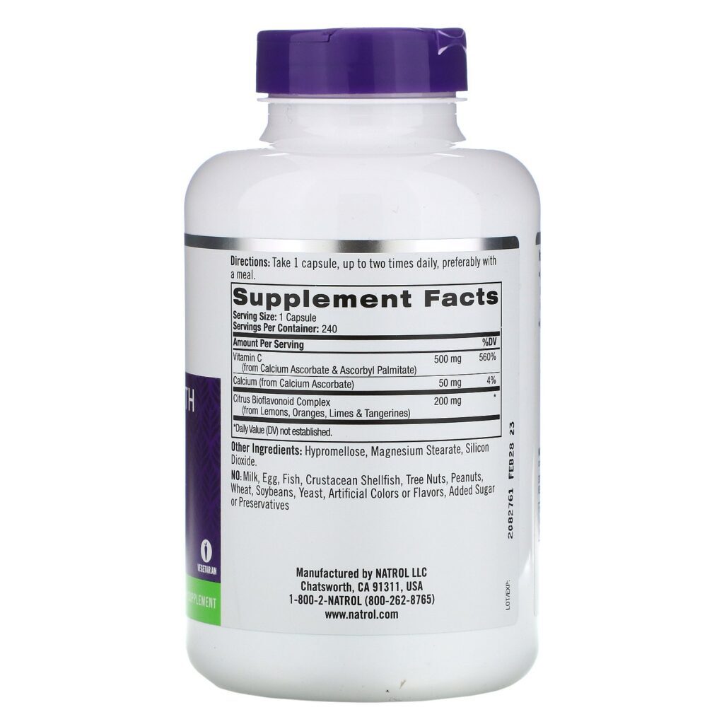 Natrol, Easy-C, 240 Capsulas - Imagem 2