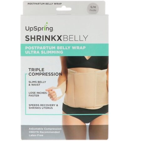 UpSpring, Shrinkx Belly, Cinta Pós-Parto, Nua, Tamanho P/M