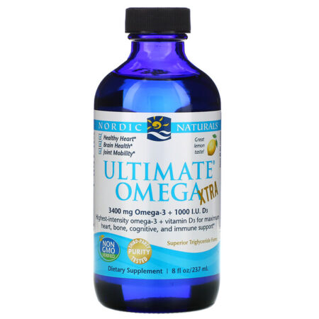 Nordic Naturals, Ultimate Omega Xtra, Limão, 237 ml (8 fl oz)