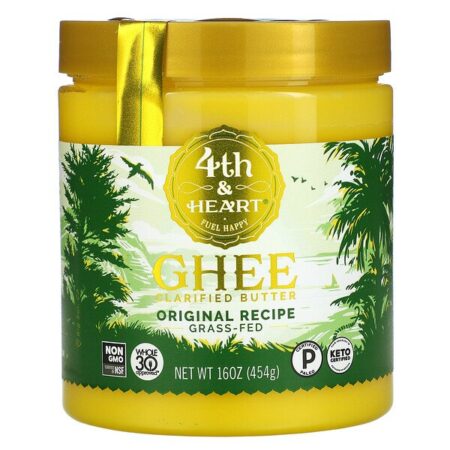 4th & Heart, Manteiga Clarificada Ghee, Receita Original, 454 g (16 oz)