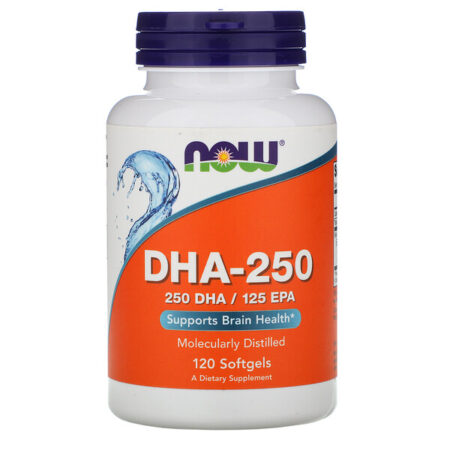 Now Foods, DHA-250, 120 Cápsulas Softgel