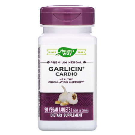 Nature's Way, Garlicin Cardio, 90 Vegan Tablets