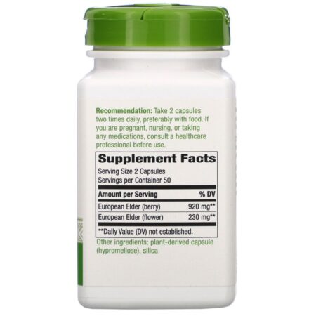 Nature's Way, Sabugueiro Preto, 575 mg, 100 Cápsulas Vegetais — foto 2