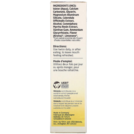 Weleda, Oral Care, Calendula Toothpaste, Fennel, 2.5 fl oz (75 ml) - Image 3