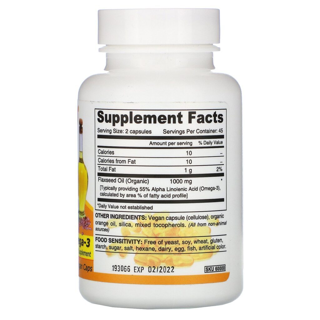 Deva, Premium Vegan Flaxseed Oil, 90 Vegan Caps - Imagem 2