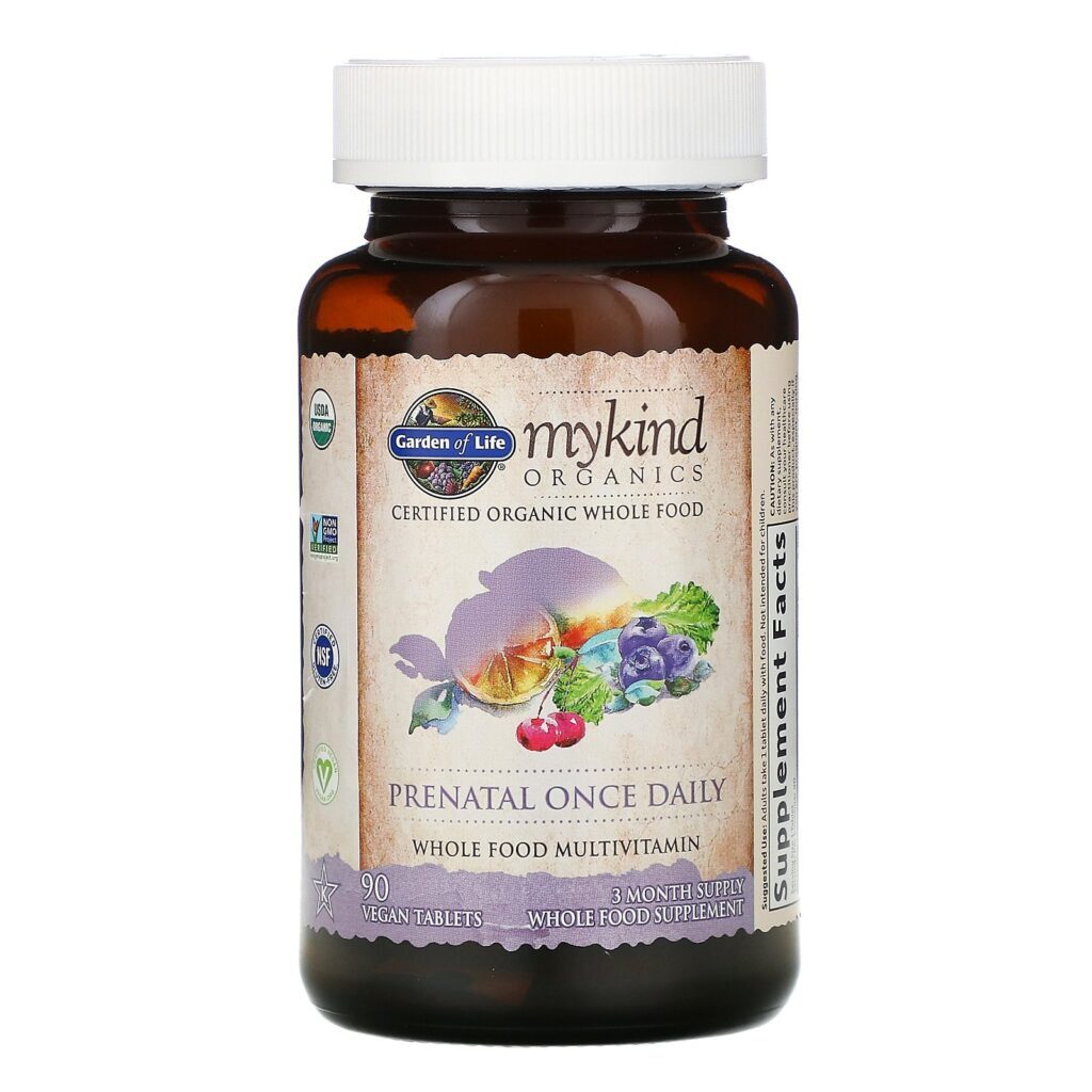 Garden of Life, Mykind Organics, Pré-natal Uma Vez ao Dia, 90 Comprimidos Veganos - Imagem 3
