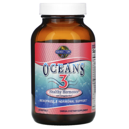 Garden of Life, Oceans 3, Healthy Hormones com ÔmegaXantina, 90 Cápsulas Softgel - Image 3