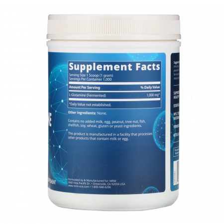 MRM, L-Glutamine 1000, 1000 g (2,2 lbs) - Image 2