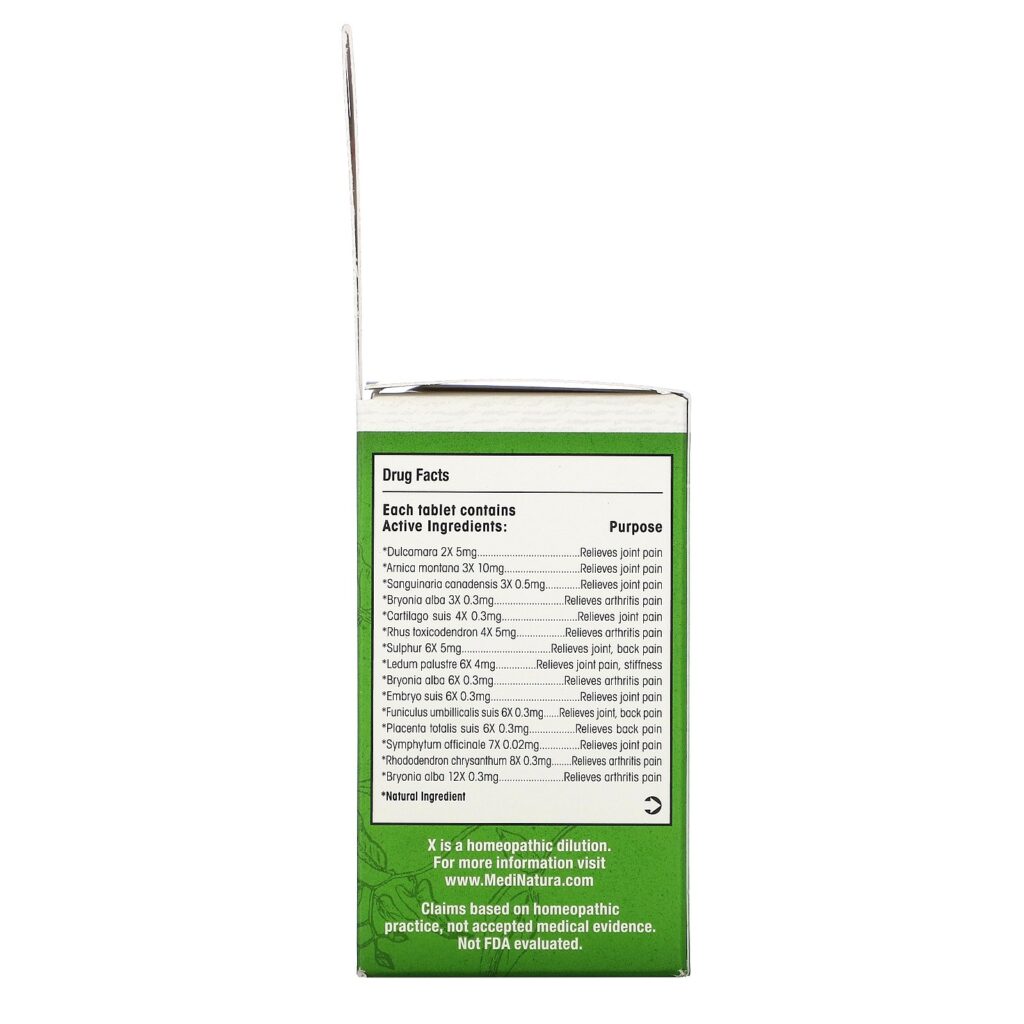 MediNatura, T-Relief, Arnica +12, Arthritis Pain Relief, 100 Tablets - Imagem 2