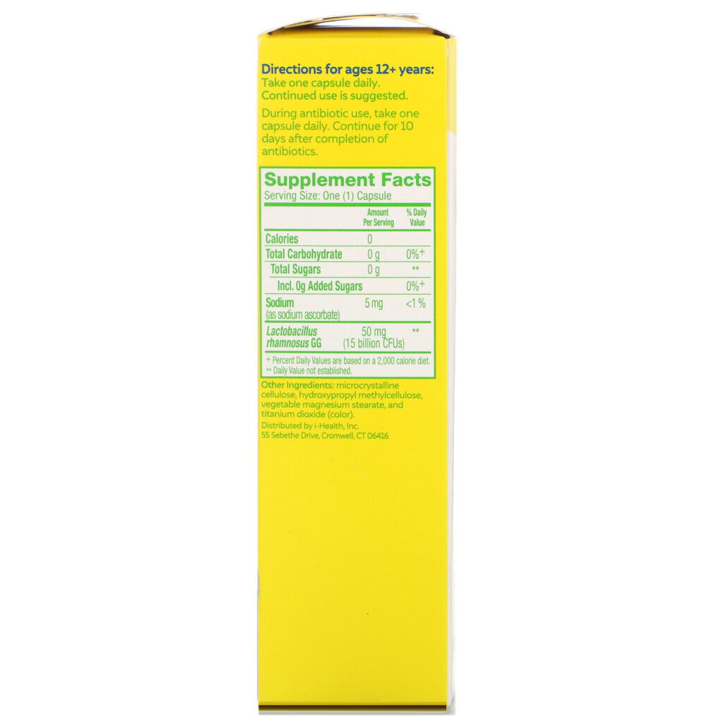 Culturelle, Probiotics, Health & Wellness, 15 Billion CFUs, 50 Once Daily Vegetarian Capsules - Imagem 2
