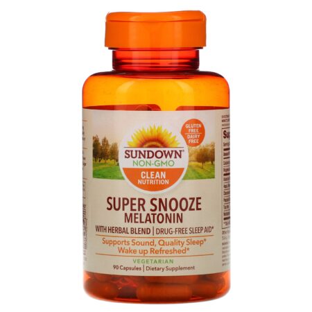 Sundown Naturals, Super Snooze Melatonin, 90 Cápsulas - Image 3