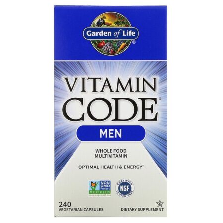 Garden of Life, Vitamin Code, Men, 240 Cápsulas Vegetais