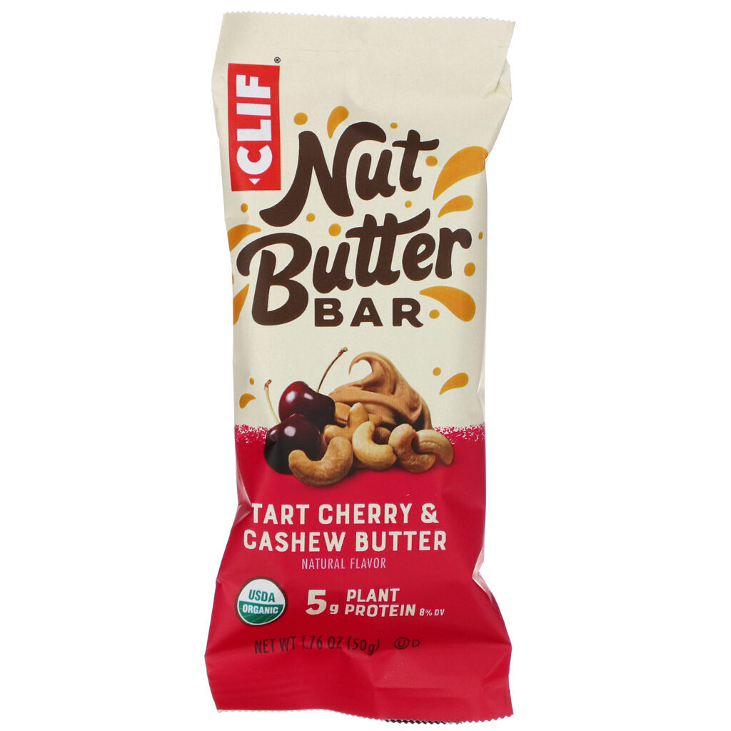 Clif Bar, Nut Butter Bar, Tart Cherry & Cashew Butter, 12 Bars, 1.76 oz (50 g) Each - Imagem 4