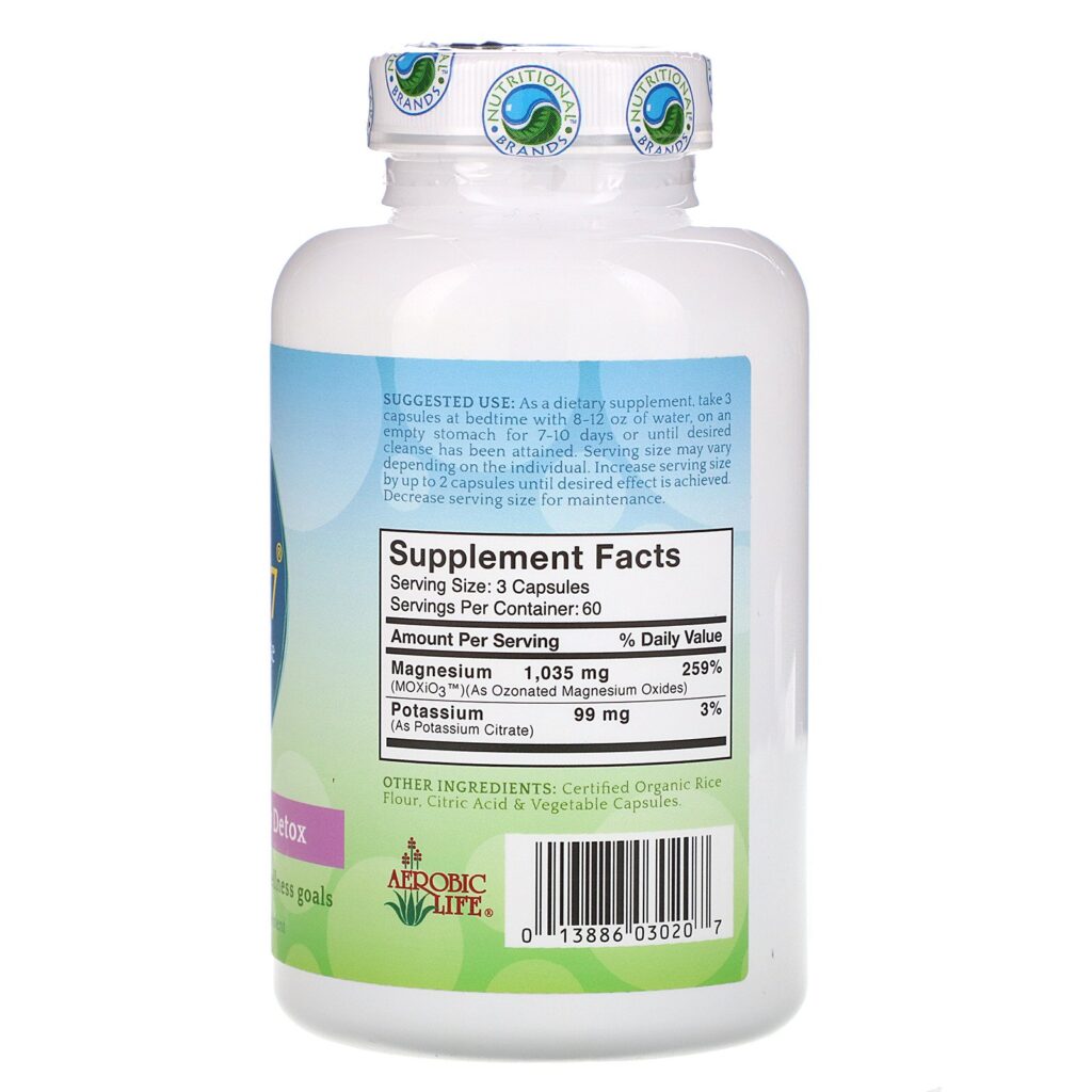 Aerobic Life, Mag O7, Limpeza Digestiva e Desintoxicação, 180 Cápsulas - Imagem 2