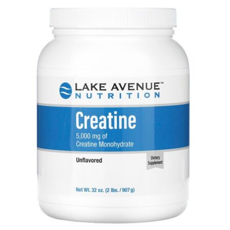 Lake Avenue Nutrition, Creatina em Pó, Sem Sabor, 5.000 mg, 907 g (32 oz)