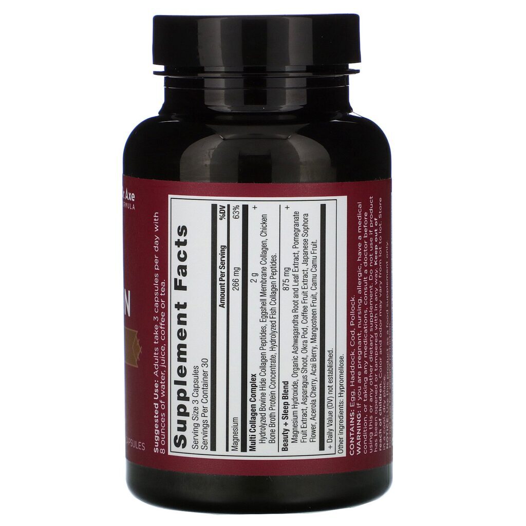 Dr. Axe / Ancient Nutrition, Multi Collagen, Beauty + Sleep, 90 Capsules - Imagem 2