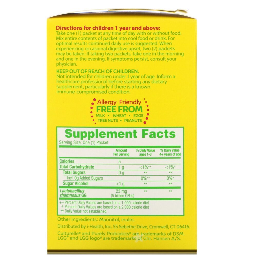Culturelle, Kids, Purely Probiotics, 1+ Years, Unflavored, 50 Single Serve Packets - Imagem 2