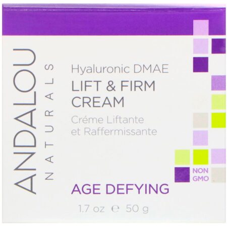 Andalou Naturals, Creme Lift & Firmeza, DMAE Hialurônico, 1,7 fl oz (50 ml) - Image 2