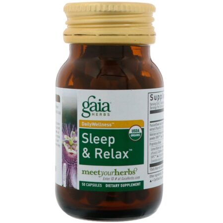 Gaia Herbs, Alívio Rápido, Durma & Relaxe, 50 Cápsulas - Imagem 3