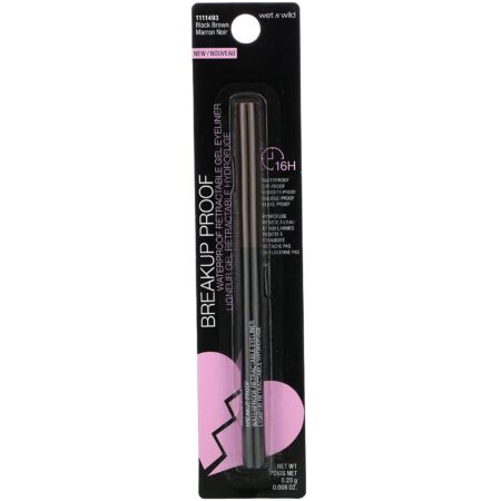 Wet n Wild, Breakup Proof Retractable Gel Eyeliner, Black Brown, 0.008 oz (0.23 g) - Image 2