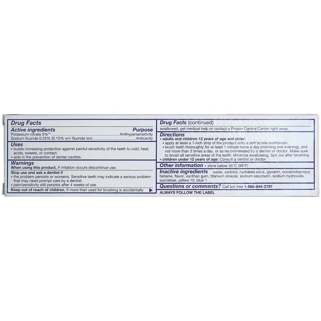 Sensodyne, Creme dental com flúor, menta refrescante, 113 g - Imagem 3