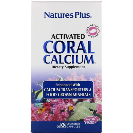 Nature's Plus, Cálcio Ativado de Corais, 90 Cápsulas Vegetais