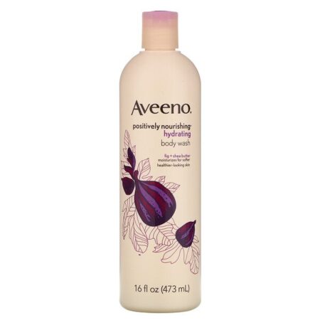 Aveeno, Ativos Naturais, Positively Nutritivo, Sabonete Corporal Líquido Hidratante, 16 fl oz (473 ml)