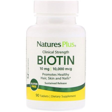 Nature's Plus, Biotina, Liberação Gradual, 90 Comprimidos