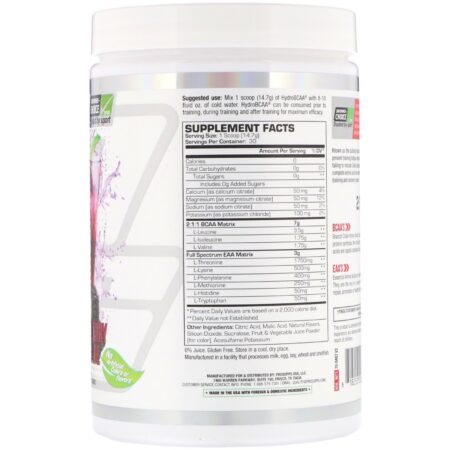 ProSupps, Hydro BCAA, Blackberry Lemonade, 441 g (15,6 oz) - Image 2